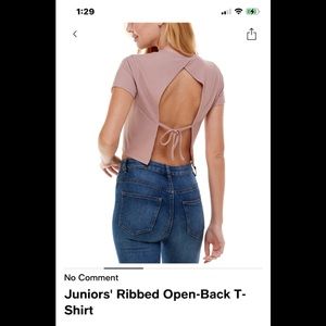 Junior Crop top open back